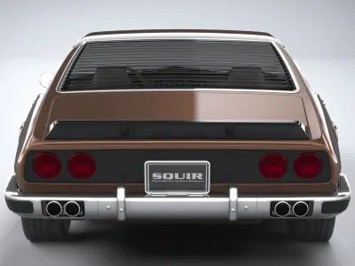 Generic Italian Classic Supercar 1970 3D model