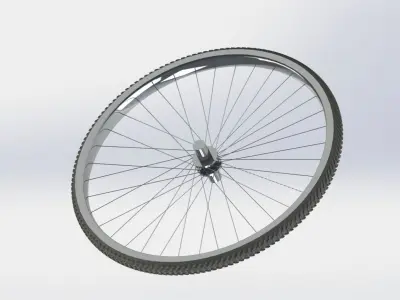 Bicycle wheel 3D model