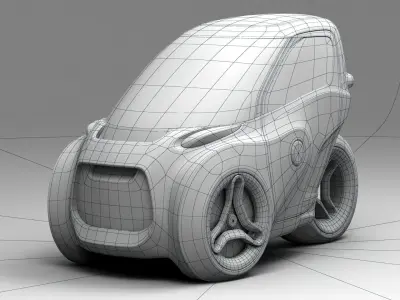 Piranha EV-3 Trike Concept 2021 3D model