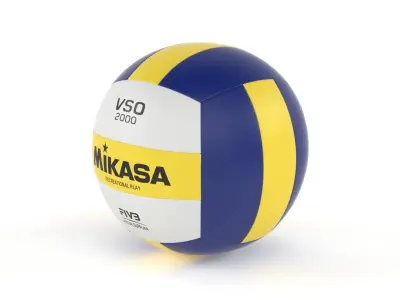 Volleyball Ball 3D model 5