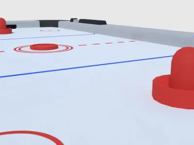 Air Hockey - Game Ready Low-poly 3D model