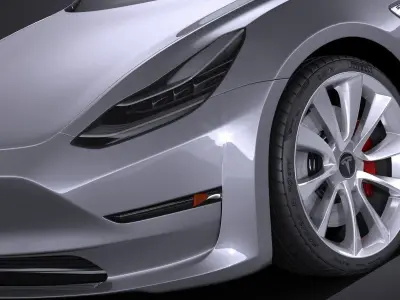 Tesla Model 3 2018 3D model