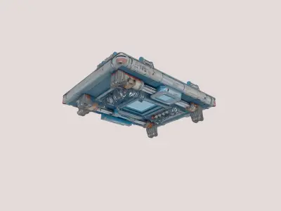 Modular SciFi Environment Pack Game-Ready 3D Assets Low-poly 3D model