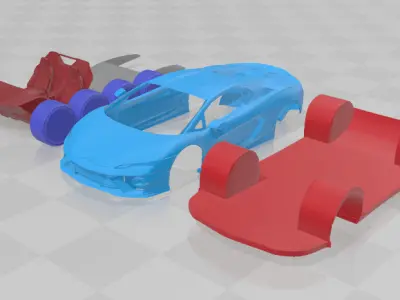 Temerario - Separate Parts STL Model 3D print model