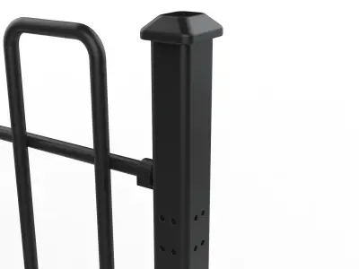 Fence Metal 02 3D model