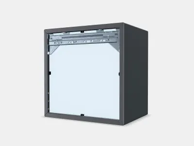 EKET Wall-mounted shelving unit Low-poly 3D model