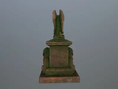 statue 4 Low-poly 3D model