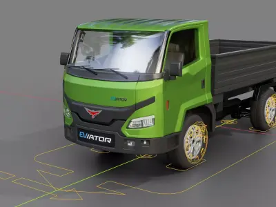 Montra Electric Eviator Pickup Truck 3D model