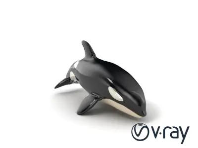 Orca Dynamic Pose Aquatic Design model pack Low-poly 3D model