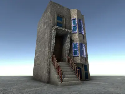 42 buildings for Unity and Unreal Engine Package Low-poly 3D model