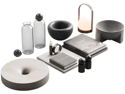 115 decorative set 028 japan style decor P02 3D model