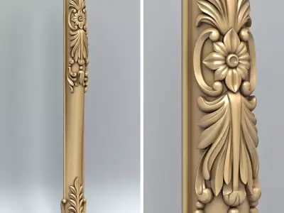 Furniture leg 010 3D model