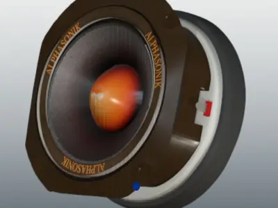 Alphasonik ABT22 Dynamis Series Tweeter - High Poly Free 3D model