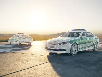 Police car unbranded 3D model