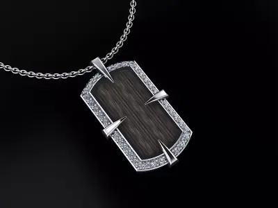 Mans Pendant 3D print model
