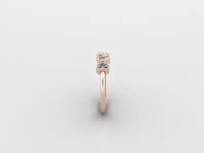 Solitaire Ring Version 1 SR30 3D model