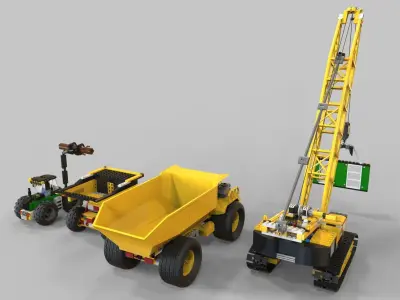 Lego Pack truck 3D model