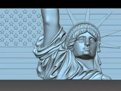 Statue of liberty 3D print model