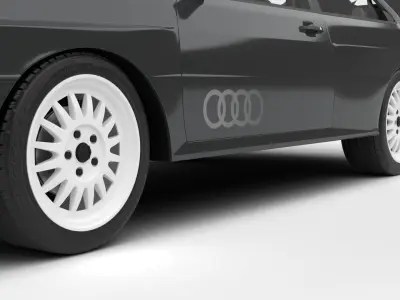Audi Quattro UR 20v 1980 3d model 3D model