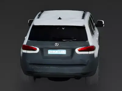 Exotic Marble and Carbon Jeep SUV 3D Model Low-poly 3D model