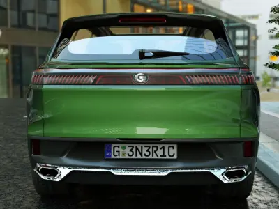 Generic SUV v17 Low-poly 3D model