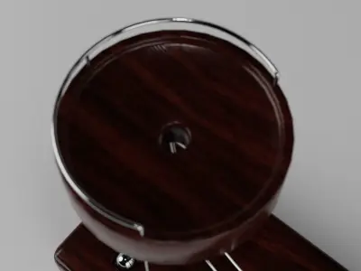 Perpetual motion device with marbles Low-poly 3D model