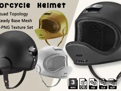 Motorcycle Helmet 3D model