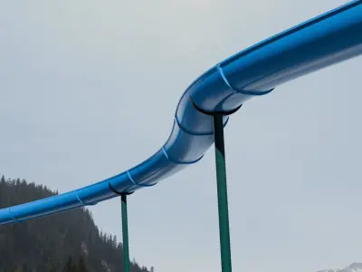 SLIDE Low-poly 3D model