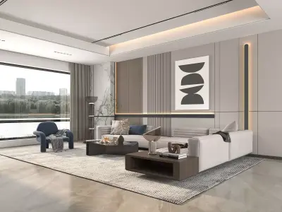 Living Room Scene 12 3D model