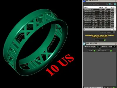 Luxury Men Rings Designs 5MR055 3D print model