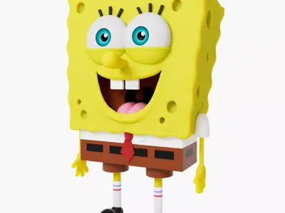 Spongebob Low-poly 3D model
