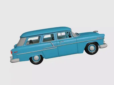 1950s Early Vintage Station Wagon 3D model 3D model