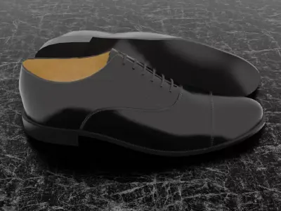 CLASSIC MENS 3D SHOES Free low-poly 3D model