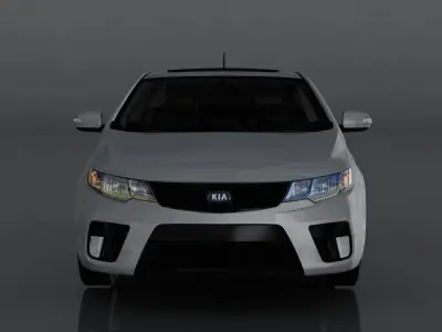 KIA Forte Koup SX Low-poly 3D model