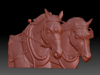Horses 3D print model