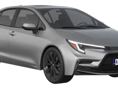 Toyota Corolla Sedan hybrid 2023 3D model