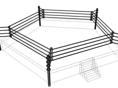 Ring Arena - 5 sided 3D model