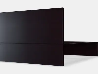 MALM Bed frame high w 2 storage boxes 13 Low-poly 3D model