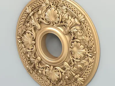 Round rosette 024 3D model