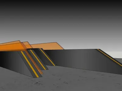 entrance monument 3D model 3D model