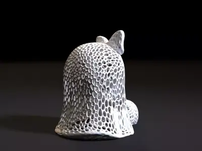 Ghost with a pumpkin 3D print model