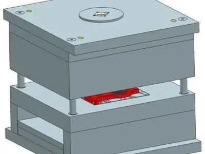 2-Plate Plastic Injection Molding Equipment 3D model