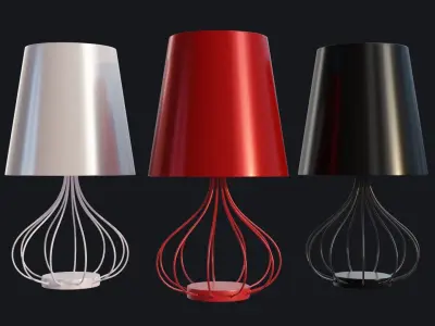 Modern lamps Three colors  Free 3D model