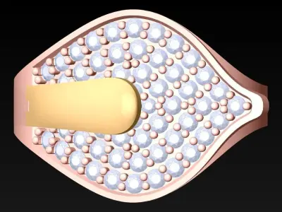 Diamond Ring - Womens Rings - SN696 3D print model