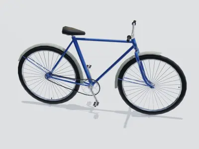 Bicycle Low-poly 3D model Low-poly