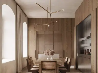 Wabi-sabi livingroom 3D model