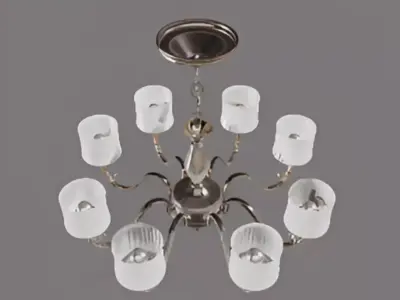 Modern Chandelier 3D model