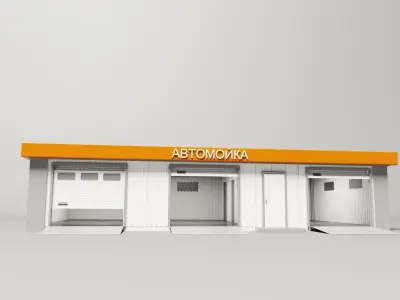 MOBILE CAR WASH 118m2 3D model