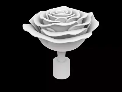 Rose Flower 3D Print Model 3D print model