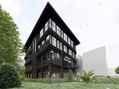 Lumion 9 Office Facede Design 2 3D model